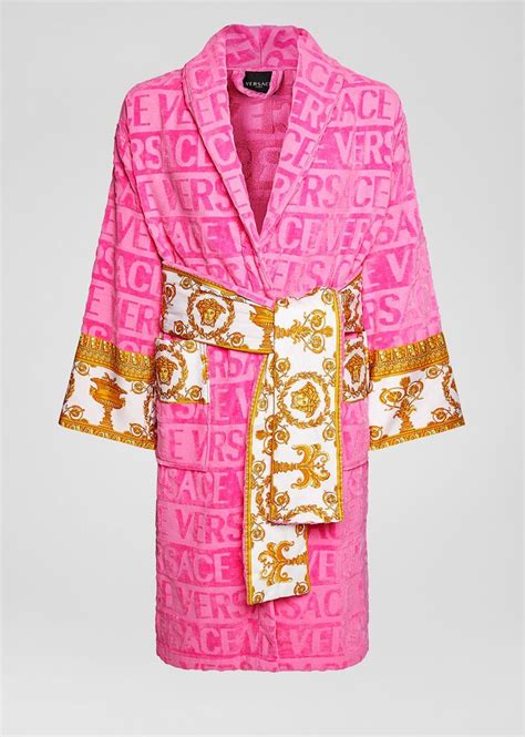 versace pink dressing gown|versace housecoat.